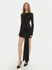 BARDOT Sukienka koktajlowa 59555DB Czarny Regular Fit. Czarne sukienki damskie Bardot, bez wzorów, z syntetyku, wizytowe, bez ramiączek. Za 599.99 zł.