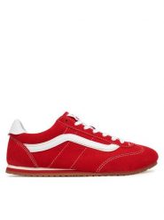 Vans Sneakersy Super Lowpro VN000D83IZQ1 Czerwony. Czerwone obuwie sportowe damskie Vans, ze skóry, bez zapięcia. Za 292.99 zł.