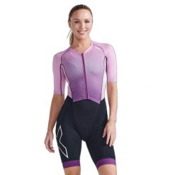 Damski kombinezon trójfunkcyjny 2XU Light Speed. Fioletowe kombinezony damskie 2XU, xl, bez wzorów, sportowe, bez kołnierzyka, bez ramiączek. Za 1,250.50 zł.