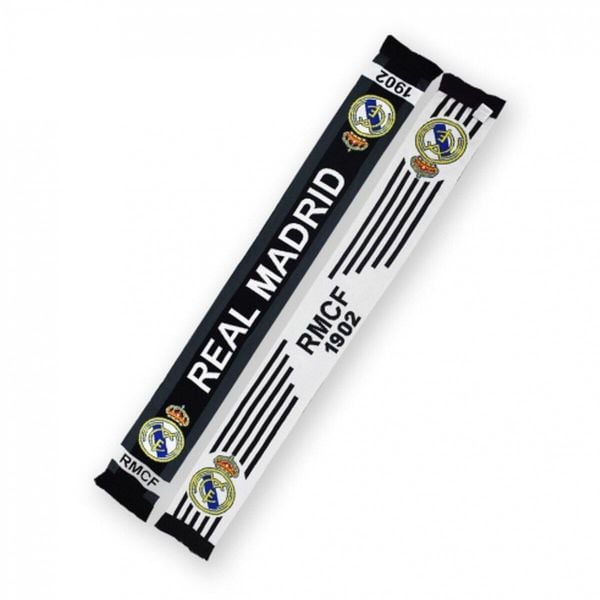 Real Madryt szalik kibica dwustronny Double Knitted Scarf wielokolorowy. Czarne szaliki damskie REAL MADRID, bez wzorów. Za 118.79 zł.