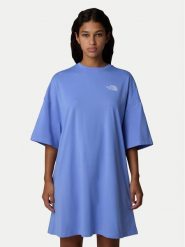 The North Face Sukienka codzienna Simple Dome NF0A87NF Niebieski Relaxed Fit. Niebieskie sukienki damskie The North Face, bez wzorów, z bawełny, bez ramiączek. Za 129.99 zł.