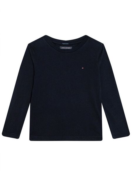 Tommy Hilfiger Bluzka KB0KB04141 S Granatowy Long Sleeve. Niebieskie t-shirty i koszulki chłopięce Tommy Hilfiger, bez wzorów, z bawełny, bez kołnierzyka, bez ramiączek. Za 69.99 zł.