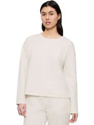 Triumph Bluza w kolorze kremowym rozmiar: 40. Brązowe bluzy damskie Triumph, bez wzorów, prążkowane, bez kaptura. Za 82.44 zł.