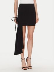 Elisabetta Franchi Spódnica mini GO-071-51E2-V340 Czarny Regular Fit. Czarne spódnice damskie Elisabetta Franchi, bez wzorów, z syntetyku, mini. Za 879.99 zł.