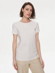 Weekend Max Mara T-Shirt Multib 2415971011 Biały Regular Fit. Białe t-shirty damskie Weekend Max Mara, s, bez wzorów, z bawełny, bez kołnierzyka. Za 299.99 zł.