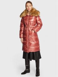 TWINSET Płaszcz zimowy 222TT2211 Różowy Regular Fit. Czerwone kurtki damskie Twinset, na zimę, bez wzorów, z syntetyku, bez kaptura. Za 3,309.00 zł.