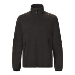 Damska kurtka wodoodporna Musto Evolution Softshell. Czarne kurtki damskie Musto, bez wzorów, z softshellu, bez kaptura. Za 636.50 zł.