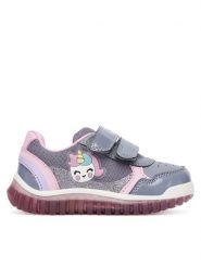 Geox Sneakersy B Lightyloo B5661A 002AS C1006 Szary. Szare buty sportowe dziewczęce Geox, bez wzorów, ze skóry, bez zapięcia. Za 209.99 zł.