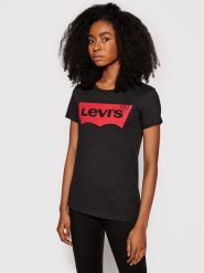 Levi's® T-Shirt The Perfect Graphic Tee 17369-0201 Czarny Regular Fit. Czarne t-shirty damskie s, bez wzorów, z bawełny, bez kołnierzyka. Za 99.99 zł.