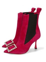 MELVIN & HAMILTON Skórzane botki "Alena" w kolorze różowym rozmiar: 37,5. Różowe botki damskie Melvin & Hamilton, eleganckie, bez obcasa, bez zapięcia. Za 709.99 zł.