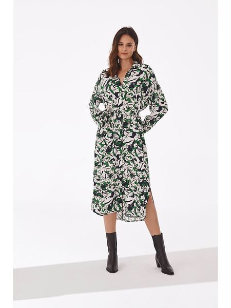 TATUUM Sukienka ze wzorem rozmiar: 36. Sukienki damskie TATUUM, bez wzorów, z wiskozy, bez ramiączek. Za 105.14 zł.