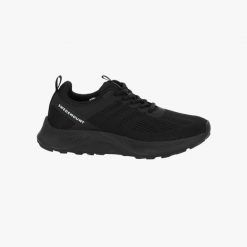 Sneakersy do biegania damskie Swedemount Denver Running Shoe. Czarne obuwie sportowe damskie SWEDEMOUNT, bez zapięcia, do biegania. Za 329.99 zł.