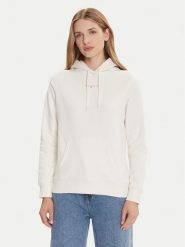 Tommy Jeans Bluza Linear DW0DW21963 Biały Regular Fit. Białe bluzy damskie Tommy Jeans, s, bez wzorów, z bawełny, bez kaptura. Za 299.99 zł.