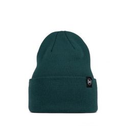 Czapka BUFF KNITTED BEANIE LILON SILVERSAGE. Zielone czapki damskie Buff, bez wzorów, z materiału. Za 82.49 zł.