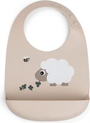 Śliniak z kieszonką Tiny Farm Sheepy beżowy. Brązowe śliniaki Done by deer, bez wzorów. Za 49.00 zł.
