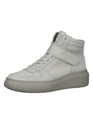 Paul Green Skórzane sneakersy w kolorze kremowo-beżowym rozmiar: 38. Brązowe obuwie sportowe damskie Paul Green, za kostkę, bez zapięcia. Za 237.17 zł.