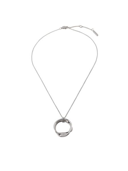 Calvin Klein Naszyjnik 35000525 Srebrny. Szare naszyjniki damskie Calvin Klein, metalowe. Za 369.99 zł.