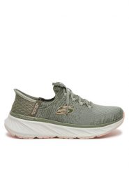 Skechers Sneakersy 150470/GROR Szary. Szare obuwie sportowe damskie Skechers, z materiału, bez zapięcia. Za 219.99 zł.