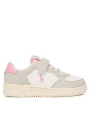 Polo Ralph Lauren Sneakersy RL05869050 Szary jasny. Szare buty sportowe dziewczęce Polo Ralph Lauren, ze skóry, bez zapięcia. Za 449.99 zł.