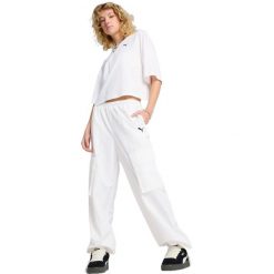 Koszulka Puma Wardrobe Ess Oversized Short Tee Bl, Kobiety. Białe koszulki damskie Puma, xl, bez wzorów, z bawełny, bez ramiączek. Za 290.00 zł.