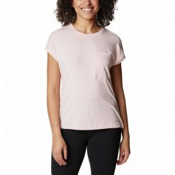 Koszulka Turystyczna Damska Columbia Boundless Trek Short Sleeve T-Shirt. Czerwone bluzki damskie Columbia, s, bez wzorów, bez kołnierzyka, bez ramiączek. Za 127.99 zł.