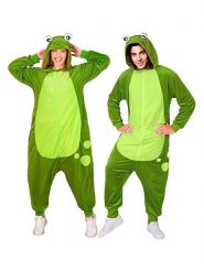 Carnival Party Kombinezon kostiumowy "Frog" w kolorze zielonym rozmiar: S/M. Zielone kombinezony damskie Carnival Party, m, bez wzorów, bez kołnierzyka, bez ramiączek, krótkie. Za 117.73 zł.