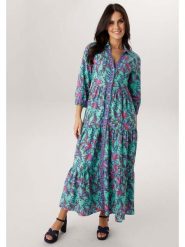 Aniston Sukienka w kolorze niebiesko-czerwono-turkusowym rozmiar: 46. Czerwone sukienki damskie Aniston, bez wzorów, z wiskozy, bez ramiączek. Za 217.99 zł.