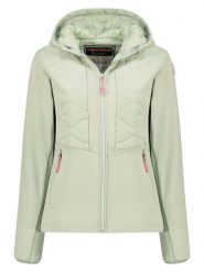 Geographical Norway Kurtka "Tignes" w kolorze zielonym rozmiar: S. Zielone kurtki sportowe damskie Geographical Norway, s, bez wzorów, bez kaptura. Za 174.43 zł.