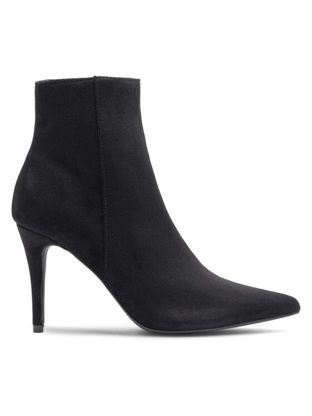 Jenny Fairy Botki SUSI LS5542-12A Czarny. Czarne botki damskie Jenny Fairy, z materiału, bez obcasa, na szpilce, bez zapięcia. Za 149.99 zł.