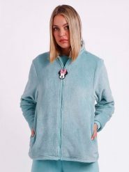 Disney Kurtka pluszowa w kolorze błękitnym rozmiar: L. Niebieskie kurtki damskie Disney, l, z aplikacjami, bez kaptura. Za 193.24 zł.