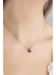 Miu Silver Pozłacany naszyjnik z zawieszką - dł. 42 cm rozmiar: onesize. Różowe naszyjniki damskie Miu Silver, pozłacane. Za 56.99 zł.