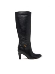 Guess Kozaki FLFOAT LEA11 Czarny. Czarne kozaki damskie Guess, bez obcasa, na słupku, bez zapięcia. Za 1,059.00 zł.