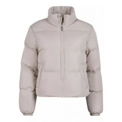 Krótka Kurtka Puchowa Damska Peached. Brązowe kurtki damskie Urban Classics, xl, bez wzorów, z puchu, bez kaptura. Za 306.99 zł.