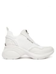 MICHAEL Michael Kors Sneakersy Zuma Mixed-Media Trainer 43F5ZUFP3L Biały. Białe obuwie sportowe damskie MICHAEL Michael Kors, z materiału, bez zapięcia. Za 749.99 zł.