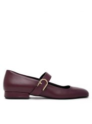 Furla Półbuty Chic Ballerina YJ70HIC X30000 AL 26700 Bordowy. Czerwone półbuty damskie Furla, bez wzorów, ze skóry, bez obcasa, na płaskiej podeszwie, bez zapięcia. Za 1,299.00 zł.