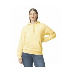 Bluza z kapturem Gildan Midweight Softstyle. Żółte bluzy damskie GILDAN, s, bez wzorów, z bawełny, z kapturem. Za 114.80 zł.