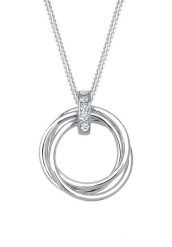 Elli DIAMONDS Damski okrągły wisior trio z diamentem (0,025 ct.) w srebrze próby 925 Sterling Silver Naszyjniki 1 ct. Szare naszyjniki damskie Elli DIAMONDS, z diamentem, srebrne. Za 368.99 zł.