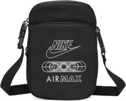 Saszetka na ramię Nike Air Max. Czarne nerki i saszetki damskie Nike, bez wzorów, z materiału. Za 75.99 zł.