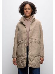 Cecil Płaszcz pluszowy w kolorze beżowym rozmiar: 46. Brązowe płaszcze damskie Cecil, bez wzorów, bez kaptura. Za 247.99 zł.