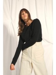 Just Cashmere Kaszmirowy sweter "Kona" w kolorze czarnym rozmiar: L. Czarne swetry klasyczne damskie Just Cashmere, l, z kaszmiru, bez kołnierzyka. Za 521.99 zł.