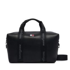 Torebka Tommy Jeans. Czarne torebki klasyczne damskie Tommy Jeans, z jeansu, bez dodatków. Za 409.99 zł.