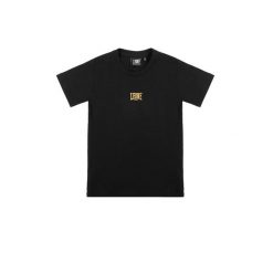 Złota koszulka Kurzarm Leone 1947 dla Kinder. Czarne bluzki damskie LEONE 1947 APPAREL, bez wzorów, z bawełny, sportowe, bez kołnierzyka, bez ramiączek. W wyprzedaży za 48.31 zł.