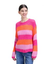 CARTOON Sweter w kolorze różowo-pomarańczowym rozmiar: 38. Różowe swetry klasyczne damskie Cartoon, ze splotem, bez kołnierzyka. Za 130.99 zł.