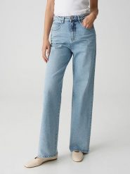 OPUS Dżinsy "Mivy" - Comfort fit - w kolorze błękitnym rozmiar: 36/L31. Niebieskie jeansy damskie Opus, z podwyższonym stanem. Za 165.99 zł.