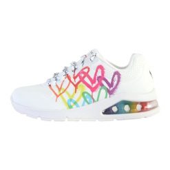 Buty do chodzenia damskie Skechers Uno 2 Floating. Białe obuwie sportowe casual damskie Skechers, z materiału, bez zapięcia. Za 456.00 zł.