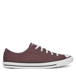 Trampki Converse. Brązowe trampki damskie Converse, bez wzorów, bez zapięcia. Za 209.99 zł.