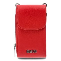 Czerwona Torebka Big Star Damska Mała Saszetka. Czerwone listonoszki damskie Big Star Accessories, bez wzorów, ze skóry ekologicznej. Za 149.00 zł.