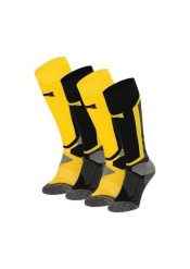 Skarpety snowboardowe unisex 4 szt. Zielone skarpetki damskie XTREME, z aplikacjami, z materiału. Za 220.75 zł.