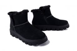 RIEKER Revolution W2071-00 black, botki damskie. Czarne botki damskie Rieker, na zimę, z wełny, bez obcasa, bez zapięcia. Za 479.90 zł.