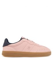 Tommy Hilfiger Sneakersy Heritage FW0FW08822 Różowy. Czerwone obuwie sportowe damskie Tommy Hilfiger, ze skóry, bez zapięcia. Za 289.99 zł.